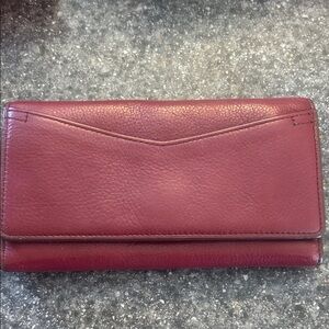 Fossil Rich Burgundy Leather Wallet